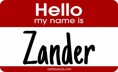 Hello my name is Zander png download