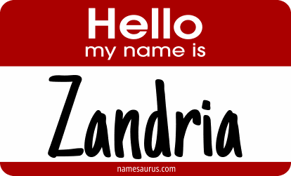 Hello my name is Zandria png download