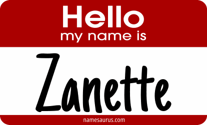 Hello my name is Zanette png download