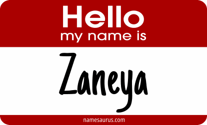 Hello my name is Zaneya png download