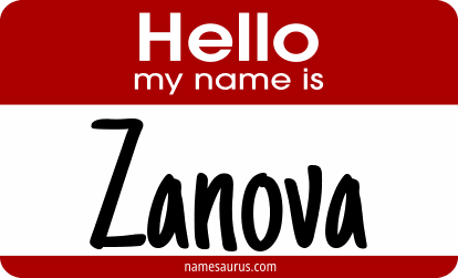 Hello my name is Zanova png download
