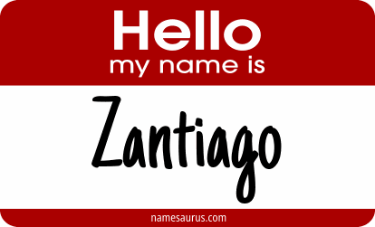 Hello my name is Zantiago png download