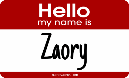 Hello my name is Zaory png download