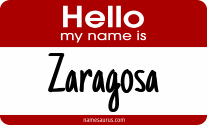 Hello my name is Zaragosa png download