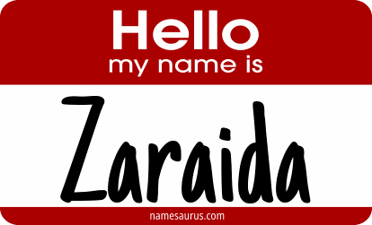 Hello my name is Zaraida png download