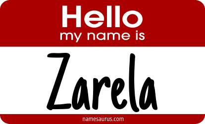 Hello my name is Zarela png download