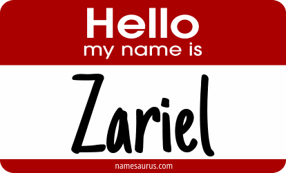 Hello my name is Zariel png download