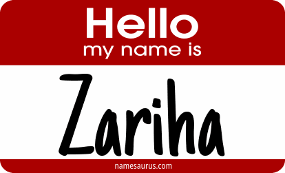 Hello my name is Zariha png download