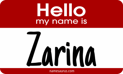 Hello my name is Zarina png download