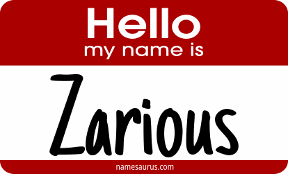 Hello my name is Zarious png download