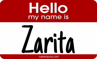 Hello my name is Zarita png download