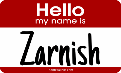 Hello my name is Zarnish png download