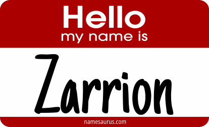 Hello my name is Zarrion png download