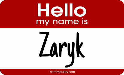 Hello my name is Zaryk png download