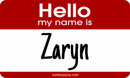 Hello my name is Zaryn png download