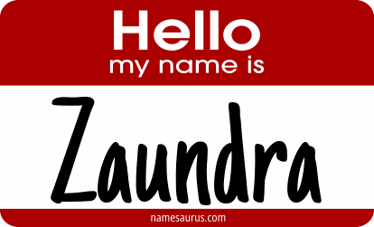 Hello my name is Zaundra png download