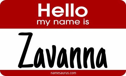 Hello my name is Zavanna png download