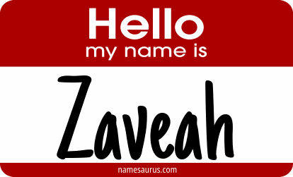 Hello my name is Zaveah png download