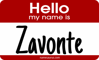 Hello my name is Zavonte png download