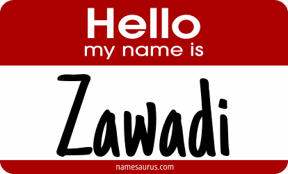 Hello my name is Zawadi png download