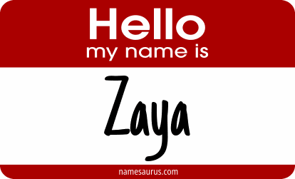 Hello my name is Zaya png download