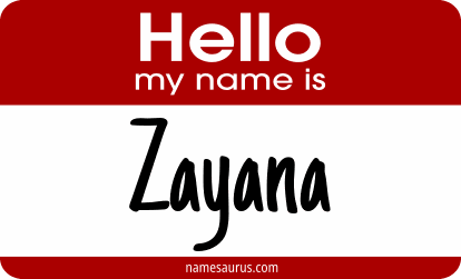 Hello my name is Zayana png download