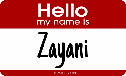Hello my name is Zayani png download