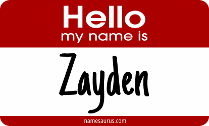 Hello my name is Zayden png download