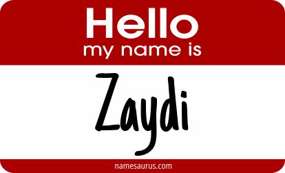 Hello my name is Zaydi png download