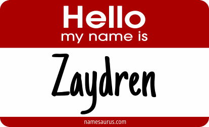 Hello my name is Zaydren png download