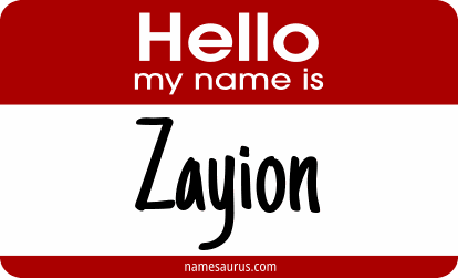 Hello my name is Zayion png download