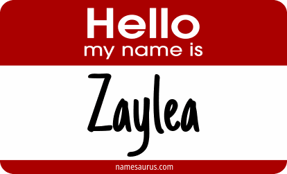 Hello my name is Zaylea png download