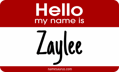 Hello my name is Zaylee png download
