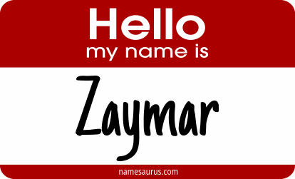 Hello my name is Zaymar png download