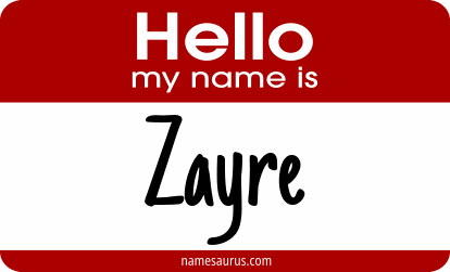 Hello my name is Zayre png download