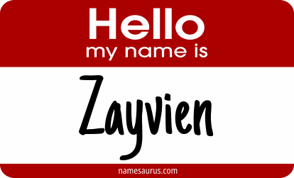 Hello my name is Zayvien png download