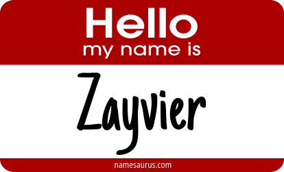 Hello my name is Zayvier png download
