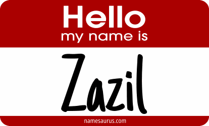 Hello my name is Zazil png download