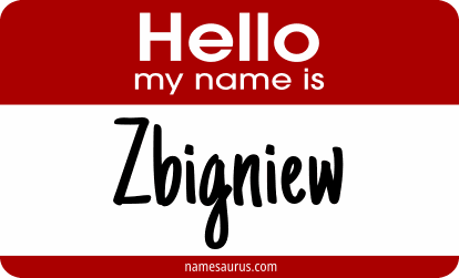 Hello my name is Zbigniew png download