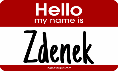 Hello my name is Zdenek png download