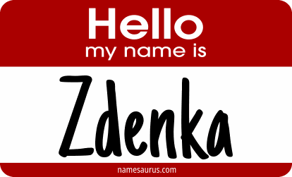 Hello my name is Zdenka png download