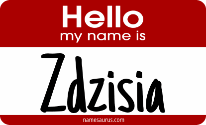 Hello my name is Zdzisia png download