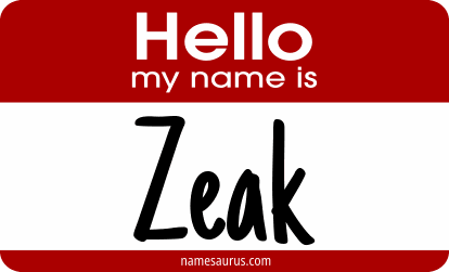 Hello my name is Zeak png download