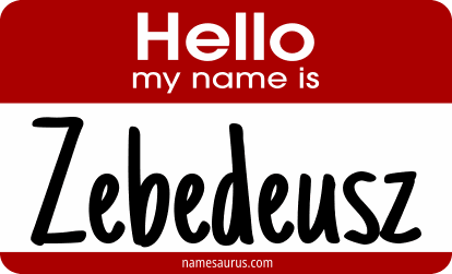 Hello my name is Zebedeusz png download