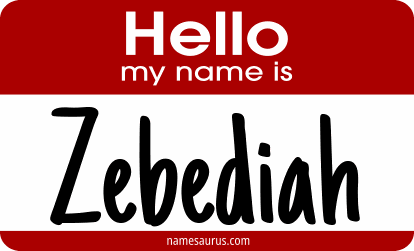 Hello my name is Zebediah png download