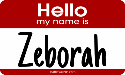 Hello my name is Zeborah png download