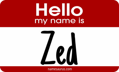 Hello my name is Zed png download