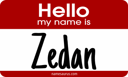 Hello my name is Zedan png download