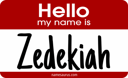 Hello my name is Zedekiah png download