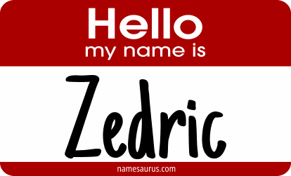 Hello my name is Zedric png download